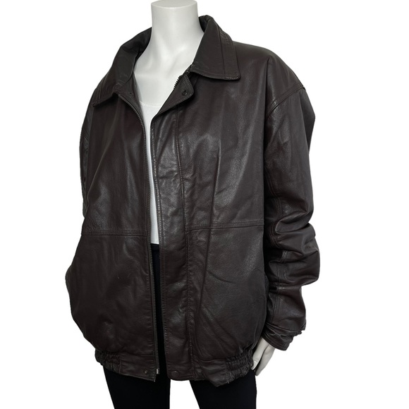 Vintage Brown Leather Jacket - Picture 3 of 15